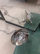 * chrome industrial pendant light fitting