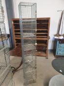 * wire cage lockers. 300w x 300d x 2000h