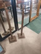 * 2 x wooden barrier posts