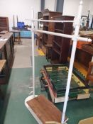 * white clothing rail