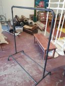 * industrial steel tubular clothes rail