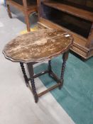 * console table with barley twist legs 600w x 450d x 700h