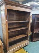 * large Indonesian style solid hardwood display shelf unit. 1600w x 650d x 2060h