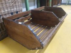 * large solid hardwood display shelves. 1200w x 650d x 330h