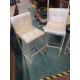 * 2 x gold sparkly stools with backs - Image 1 of 2