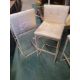 * 2 x gold sparkly stools with backs - Image 2 of 2