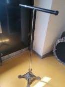 * heavy cast iron single base clothes rail. 620w x 1550h