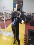 * Hans Boodt mannequin - black with rose chrome head and hands RRP £220