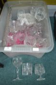 Wine Glasses and Tumblers etc.