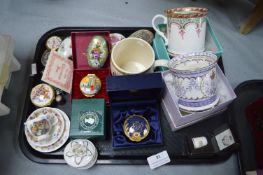 Pottery Ornaments, Mugs, Thimbles, etc.