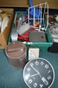 Household Goods, Clocks, Kitchenware, etc.