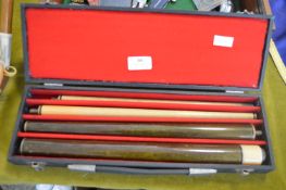 Cased Snooker Cue