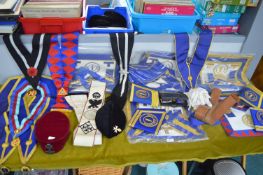 Masonic Sashes, Aprons, Medallions, etc.