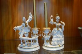 House of Faberge Romance in the Garden Candlestick