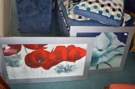 Two Framed Floral Pictures