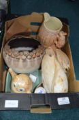 Vintage Pottery & Shells, etc.
