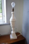 Alabaster Table Lamp Base