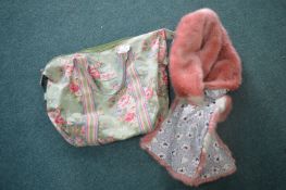 Cath Kidston Bag and Cath Kidston Long Fur Wrap (both new)