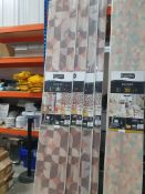 * 4 x packs Grosfillex wall cladding - 3 x 260cm x 37.5cm - 2.925m2 coverage