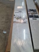 * 6 x packs Grosfillex wall cladding - Marble Tile - 3 x 260cm x 50cm - 3.9m2 coverage