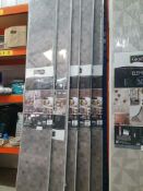 * 5 x packs Grosfillex wall cladding - Mosaic Gris - 3 x 260cm x 37.5cm - 2.925m2 coverage