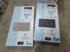 * 2 x packs GX Wall composite wall tiling - asorted types - 11 x 60cm x 30cm - 1.98m2 coverage