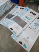 * 3.5 packs Grosfillex GX Wall composite wall tiling - assorted types - 5 x 90cm x 45cm - 2.025m2