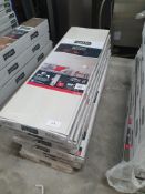 * 9 x packs Grosfillex wall cladding - Bois Rabote Beige - 6 x 120cm x 37.5cm - 2.7m2 coverage