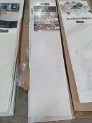 * 6 x packs Grosfillex wall cladding - Boston NY Blanc - 3 x 260cm x 37.5cm - 2.925m2 coverage