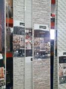 * 3 x assorted packs Grosfillex wall cladding - brick designs - 3 x 260cm x 37.5cm - 2.925m2