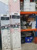 * 2 x My City Rose wall mural cladding - 2.6m x 2.25m