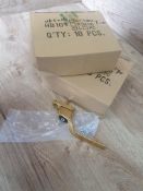 *28x Vita Window Handles Gold HB 108 Left Hand
