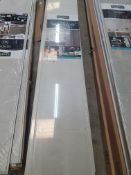 * 6 x packs Grosfillex wall cladding - Element Stone Tile White - 3 x 260cm x 37.5cm - 2.925m2