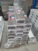 * 25 x packs Grosfillex wall cladding - Megeve Gris - 18 x 120cm x 15.4cm - 3.33m2 coverage