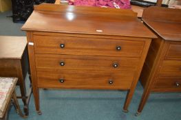 Inlaid Mahogany Three Drawer Chest (matching previ