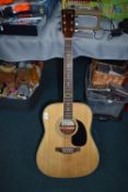 Encore Acoustic Guitar with Case
