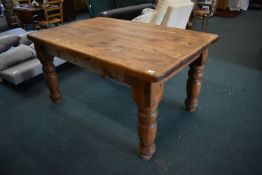 Solid Pine Kitchen Table 5ft x 3'3