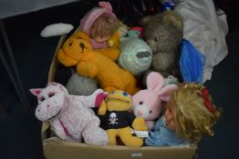 Large Box of Vintage Soft Toys