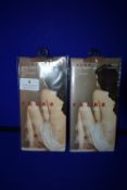 *Falke 2x Pairs Pure Matt 20 Den Anklet Transparent Matt Powder Size: 35-38 RRP £12