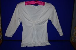 *Falke Cotton Long Sleeve White Top RRP £