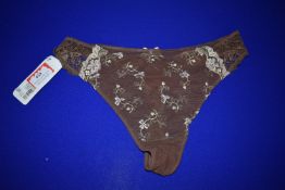 *Lise Charmel Autumn in Paris Brown Thong Size: L RRP £