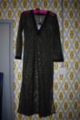 *Andres Sarda of Barcelona Black & Gold Poolside Dress RRP £