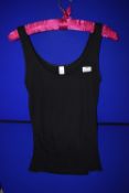 *Mey Noblesse Black 100% Cotton Vest Size: 16 RRP £