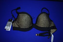 *Andres Sarda of Barcelona Black & Gold Bikini Top Size: 36C RRP £169
