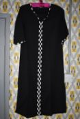 *Luna Luxe Resortwear Modernist Beaded 100% Cotton Long Tunic Size: S RRP £225