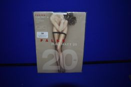 *Falke 1x Pair Pure Matt 20 Den Stay Up Transparent Matt Black 8.5-9  RRP £