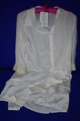 *Luna Luxe Resortwear Classic Shirt Dress Short 100% Silk Size: L RRP £375