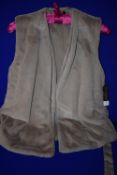 *Donna Karen Sleepwear Faux Fur Gilet Size: XS/S RRP £139