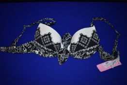 *Lise Charmel La Pirate De Charme Black & White Bikini Top Size: 32B RRP £