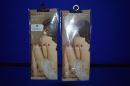 *Falke 2x Pairs Pure Matt 20 Den Knee-High Transparent Matt Marine Size: 39-42 RRP £20